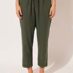 Linen and Viscose Pants