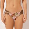 Draped Brazilian Swimsuit Bottoms Wild Tropics