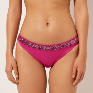 Sequined Swimsuit Bottoms Glowing Surface