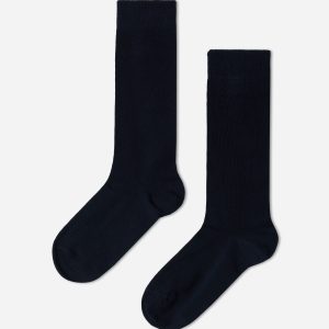 Girls’ Breathable Cotton Long Socks
