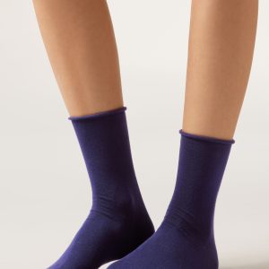 Non-Elastic Cotton Ankle Socks