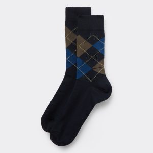 Men's Patterned Short Cotton Socks
