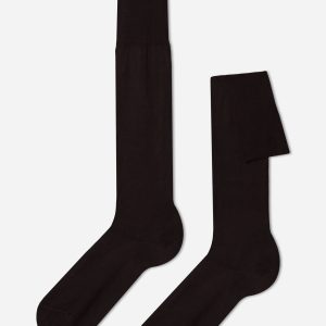 Men’s Lisle Thread Long Socks